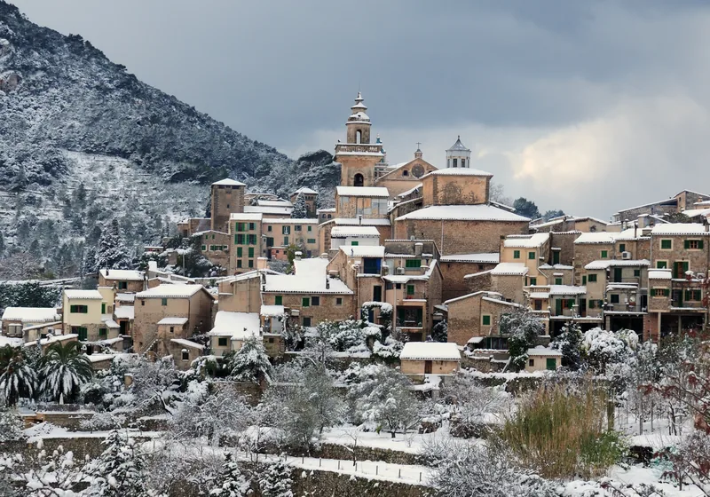Mallorca im Winter Schnee